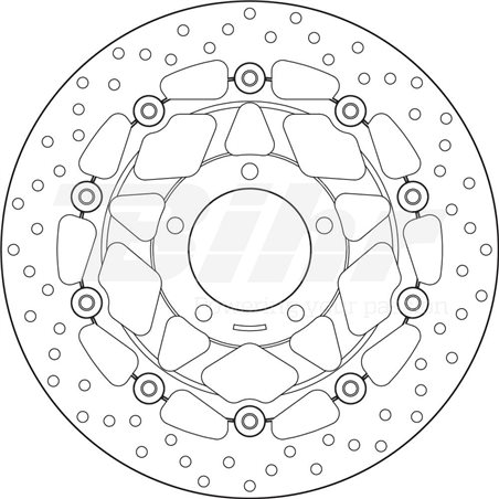 TRIUMPH 1050 TIGER SE 10' - 13' DISCO FLOTANTE DELANTERO BREMBO TRIUMPH 1050 TIGER SE 10' - 13' DISCO FLOTANTE DELANTERO BREMBO